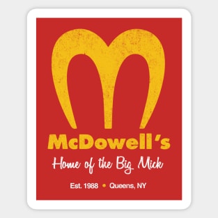 McDowell's - Home of the Big Mick - vintage logo Sticker